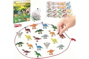 ECLIPTO Dinosaur Magnetic Chess Game, 20Pcs Dinosaur Magnet Chess Game with String, Family Board Games Set for Kids and Adults, Stocking Stuffers Gadgets for Boys