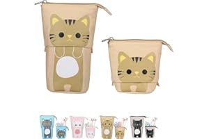 NEWUPZSI Trousse Licorne Telescopique Étui à Crayons Fille Trousse Retractable pour Enseignants et Etudiants, Trousses Devient Pot a Crayon pour Filles Enfants École