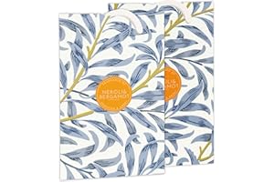 The Master Herbalist NEROLI & BERGAMOT Scented Wardrobe Freshener in a WILLIAM MORRIS Inspired WILLOW Design | Contains Essential Oils | PACK OF 2 | Made in the UK.