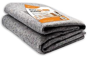 OFITURIA Koc do przeprowadzki, wymiary 1,5 x 2 m, chroni meble przed uderzeniami i przemieszczaniem, koc wielokrotnego użytku, koc do przeprowadzki o grubości 3,6 mm (1 szt.)