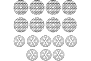 Landrain 16 sztuk blach zaciskowych do ochrony przed wysoką temperaturą, zestaw naprawczy, tarcze zaciskowe, 30 mm, blachy naprawcze 50 mm, kompatybilne z numerem OE 6715468, N90335004