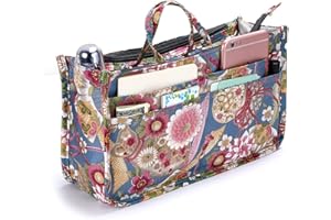 IGNPION torba z nadrukiem, organizer do torebki, 13 kieszeni, rozszerzalna wkładka, woreczek, zapięcie na zamek błyskawiczny, organizer, torba na pieluchy, wkładka z uchwytem, słonecznik, Słonecznik, Jeden rozmiar