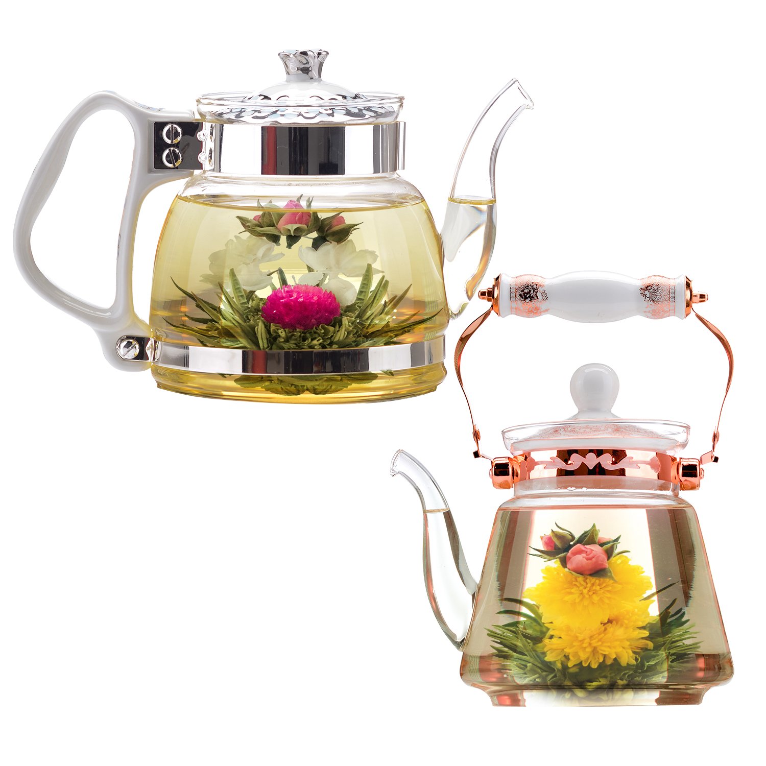 Teabloom Confezione Fiori di Tè - Selezione Fiori di Tè di Prima Qualità dai Giardini Più Belli del Mondo - 12 Varietà… - immagine 10