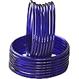 Laal Amrood Traditional Blue Glass Bangle Chudi Set for Women & Girls Fashion Glossy