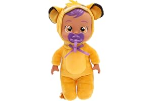 IMC TOYS CRY BABIES Cry Babies Disney Simba Poupée bébé en Peluche Poupée bébé en Peluche habillée inspirée de Simba du Roi Lion de Disney Qui pleure de Vraies Larmes Filles-garçons à partir de 3 Ans