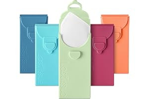 LastTissue® Reusable Cotton Tissue Pack – Sustainable, Durable, Eco-Conscious, Portable & Washable Facial Tissues for Men and Women with Travel Handkerchief Storage Case