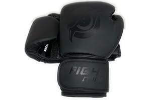 ‎FIGHT MIND SUCCESS IS A DECISION Fight Mind – Premium Boxhandschuhe 8oz, 10oz, 12oz, 14oz, 16oz – Schwarz I Für Männer, Frauen und Kinder I Maximaler Schutz I Hochwertige Verarbeitung I Handschuhe für Muay Thai, Kickboxen & Boxen