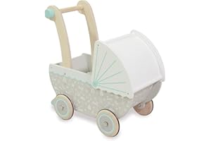 Indigo Jamm Petworth Dolls pram & furniture Designed For Children Aged 18 Months +, Neutral Colours (Petworth Pram)