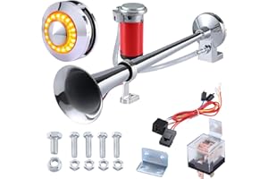 Rupse Trombe ad Aria per Auto, Trombe Camion 12V,Clacson Auto con Compressore 150 dB Super Forte per Camion,Barca,Treno
