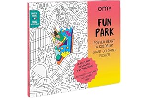 OMY Poster géant à colorier fun park - 70x100cm
