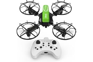 LE-IDEA Assemblato Drone con Modello da Competizione, RC Quadcopter con 3 Modalità di Velocità Modalità Headless, Mini Drone con Protezione delle Eliche 2 batterie, Velivolo Didattico per Principianti