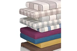 QING YUN Bench Cushion Pad 2 3 Seater,100/120cm Garden Bench Seat Cushions Pads,rectangle Bench Pad for Patio Dining Swing Indoor Outdoor (100x35x5cm,E)