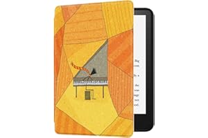 HUASIRU Etui na zupełnie nowe urządzenie Kindle (tylko wersja 11. generacji - 2022, model nr C2V2L3) z automatycznym budzeniem/uśpieniem - nie pasuje do Kindle Paperwhite ani Kindle Oasis, Pianist