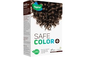 Vegetal Safe Hair Color - Dark Brown 100gm - Certified Organic Chemical and Allergy Free Bio Natural Hair Color with No Ammonia Formula for Men & Women