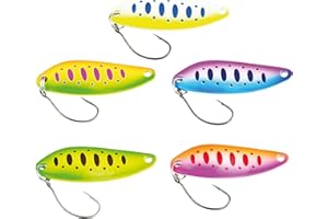 FISHN Set di Cucchiai per Trota - Lumen, 5 Grammi, 4 cm, Esca per Pesca di Trote, Salmerini e Persici (5 Pezzi)