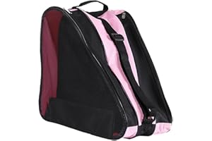 Amagogo Sac De Patins à Roues Alignées, 3 Compartiments Sac De Chaussures De Patinage, Porte-Patins à roulettes, Sac De Rangement De Patins en Tissu Oxford