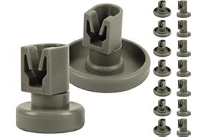 ‎MCFILTER McFilter | Korbrollen-Set für Geschirrspüler (8x Oberkorbrollen + 8x Unterkorbrollen) | hitzebeständiger Kunststoff | Ersatzteile geeignet für AEG Favorit, Privileg, Zanussi, Juno