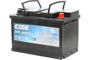 EXIDE Autobatterie 70Ah 12V 760A EFB EL700 EFB DIN/ISO L3 Starterbatterie