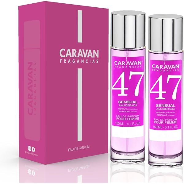 Caravan Damenparfüm Nr. 47 – 3 X 150 Ml, Holzig-orientalischer Duft Mit Orangenblüte, Jasmin, Vanille & Patchouli