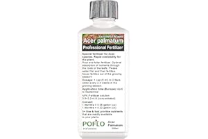 POFLO Acer japonicum/palmatum Plant Food (Japanese Maple, Fullmoon Maple) Liquid Fertilizer HighTech NPK, Root Soil Foliar (250ml)