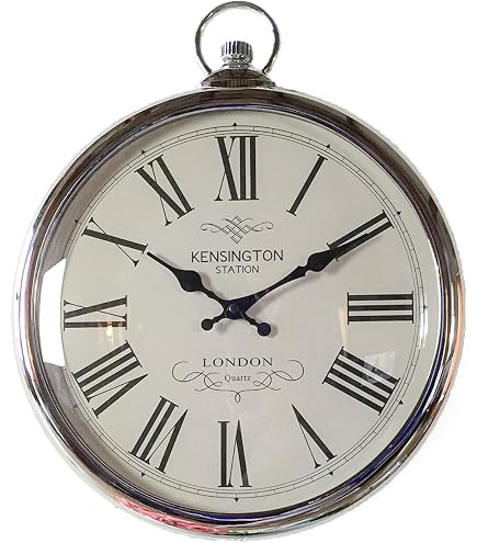 La Crosse Quarz-Wanduhr Im Taschenuhr-Design – 22,9 Cm, Salbeigrün Mit Metallischen Akzenten