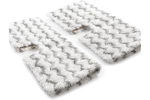 Reliapart 2 Pack Steam Mop Pads Compatible with Shark S6001, S6003, S6005 Series Klik n’ Flip Steam Mop – Double-Sided Microfibre Rectangular Covers for Hard Floor Cleaning