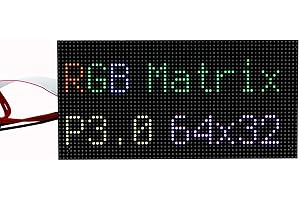 SeenGreat Pannello a matrice LED RGB 64 x 32 – Display Full Color con luminosità regolabile per progetti fai da te e display per Raspberry Pi Pico/Arduino