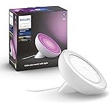 Philips Hue White and Color Ambiance Bloom, Lampada da tavolo smart, Bluetooh, LED integrato, Bianca
