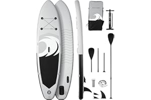BODIOO Stand Up Paddle Board Tavola Gonfiabile Set Completo per Paddling - Spessore 6'' - Adatta a Tutti i Livelli di difficoltà Accessori Completi 170KG MAX