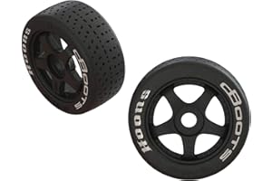 ARRMA DBoots Hoons 42/100 2.9 vormontierte Riemenreifen, weiß, 17mm Hex, 5-Speichen (2)