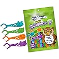 BrightWorks Grape Flavored Kids' Flossers, Fun Animals and Colors, 75 Count, Pack of 3