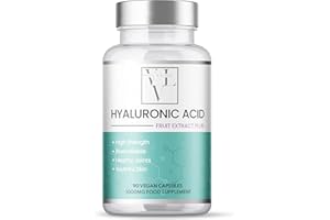 EUPHORIA BLISS Hyaluronic Acid & Superfruits 1000mg Complex | 90 Capsules | High Strength | Boosted with Superfruits | Vegan