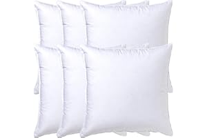 Wagtail - Relleno cojín Pack 2/4/6 Unidades, Fibra Hueca de Alta recuperación, Super Suave Mullido, Antialérgico, Indeformable, Ideal para sofá, Silla, Cama (6, 40x40 cm)