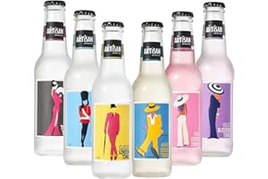 Tonic Water Mixed Case from The Artisan Drinks Company - 200mlx24 Bottles - Tonic Water for Gin - Natural Ingredients - The Perfect Mixer Range for Your Favourite Gin, Vodka, Rum