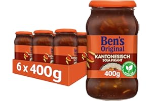 ‎BEN'S ORIGINAL BEN’S ORIGINAL Sauce Kantonesisch Soja Pikant, 6 Gläser (6 x 400g)