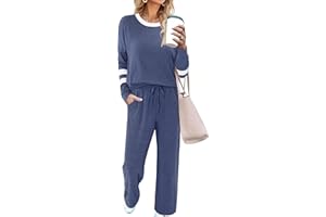 Magritta Womens Co Ord Sets Casual Tracksuits Long Sleeve Crewneck Loungewear Sets Two Piece Outfits with Pockets
