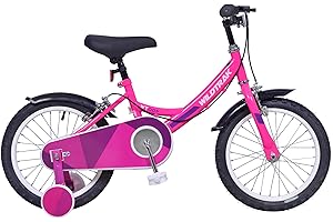 Wildtrak - Bicicleta 16 pulgadas para niñas de 3 a 7 años con ruedines con ruedines - Rosa