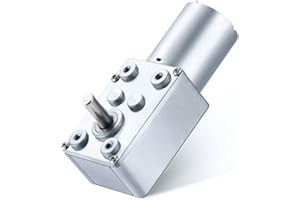 GREARTISAN Greartian DC 12V 6RPM Turbo Schneckengetriebe Motor Hohe Drehmoment Turbine Schneckengetriebe Reduktion Motor 6mm Welle JSX40-370