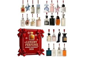 LZXOO Luxus Mini Parfüm Adventskalender, Neu Adventskalender 2025 Parfüm, adventskalender 2025 Beauty, 24 Tage Designer-Düfte für Frauen & Männer - Premium Holiday Countdown Geschenkset (1 Kasten)