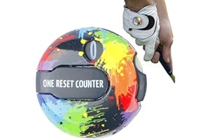 SHENRONGTONG Golf Score Clicker, Counter For Your Golf Golf Score Clicker Golf Scoring Keeper Simple Attachment Simple Attachment Scorekeeper up to 12 Shots Score with Touch Reset & Clip, Golf Gadgets for W
