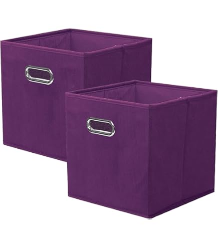powerking Opbergbakken, 6-pack opvouwbare stoffen opbergkubussen en stoffen opbergorganizer lade voor kast en speelgoed opslag, mintgroen