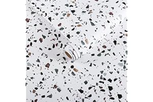 VEELIKE Papel Pintado Granito Azul Mate - Papel Adhesivo Encimera Cocina Decorado Pared Impermeable Autoadhesivo - 40cm x 300cm