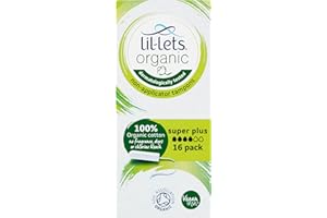 Lil-Lets 16 Organic Non-Applicator Tampons Super Plus