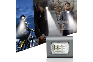 NINEFO PRO LED Clip Lampe Polizei Leichte Stirnlampe,Lauflicht Taschenlampe,IPX5 Wasserdicht Lauflicht USB Wiederaufladbar 300 Lumen Clip Lampe Geschenke für Laufen Joggen Wandern Camping Kinder