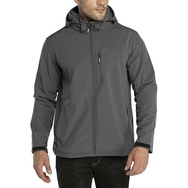 33,000ft Jas voor heren, waterdicht, ademend, softshelljas, overgangsjas, winddichte regenjas, wandeljas met capuchon, XXL