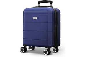 LUGG 15 Inch Jetset Lightweight Travel Cabin Bag Carry On Approved Suitcase ABS Shell Protection Water Resistant & Safe Locking System Easyjet Free Under seat Luggage (45x33x20cm)