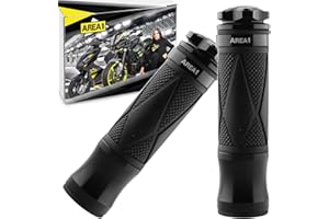 ‎AREA1 Area1 universal Motorrad Motorroller Lenkergriffe schwarz 2 Stück 22/24mm für z.B. Duke SMC/R MT07/09/125 Z900/650/500/125 YZF CMX CB500 Hornet SV650 GSXS/R GSF TPH NRG Aerox Jetforce Runner