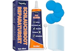 Tiepetly Pool Reparaturset Wasserdicht, Pool Flicken Unterwasser Transparent, für Flickzeug Luftmatratze, Schlauchboot, Zelt, PVC, ABS, Eva und Gummi