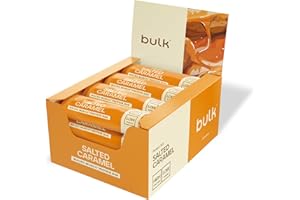 Bulk Macro Munch Protein Bar | Salted Caramel Flavour | 12 x 62g | 20g High Protein | Low Sugar | 6.7g Fibre | Soft-Baked Triple Layer | Healthy Snack Bar for Gym | Fitness | On-the-Go | Vegetarian