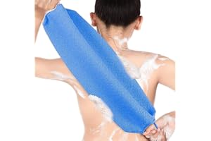 CHIREST Back Scrubber for Womens Mens,Exfoliating Back Scrubber with Handles two sides for Body Shower Deep Cleans Skin Massages Invigorating Blood Circulation